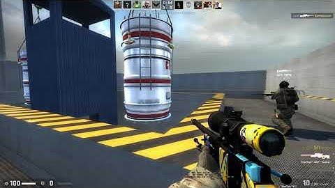 CS: GO Gameplay Workshop Map AWP Nuke | Nvidia Shadowplay