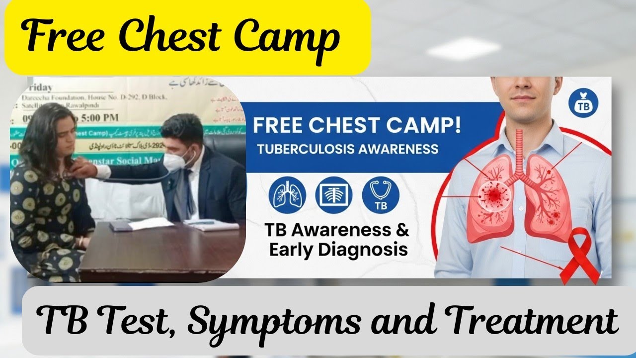 TB Symptoms,Test & Cure| Tuberculosis Prevention, Treatment & Free Medical Camp| TB Pakistan Updates