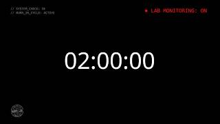 2 Hour Timer Black Screen | Temporizador 2 Horas Pantalla Negra
