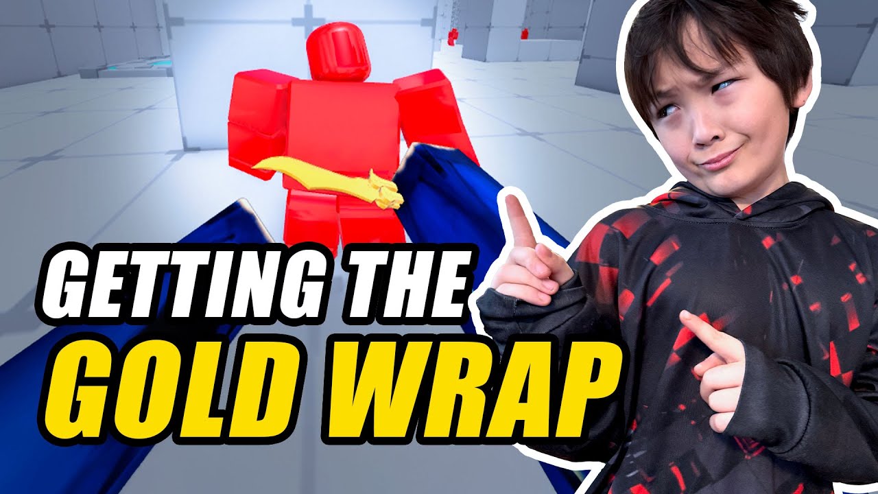 Watch me get gold wrap on knife in Roblox Rivals.