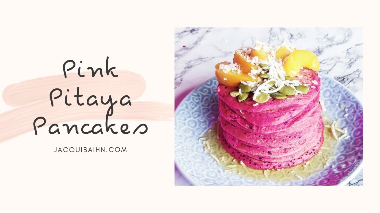 How to Make Pink Pancakes Pink Pitaya Pancakes Recipe YouTube