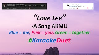 AKMU - Love Lee (Karaoke Duet Version) | Male Part Only | Easy Lyrics