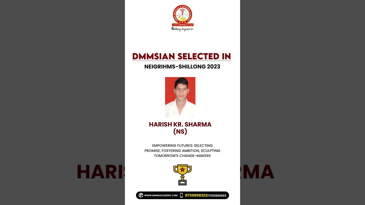 Best Nursing Coaching In India I NEIGRIHMS-SHILLONG 2023 I Courage of determination keys to success