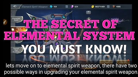 ELEMENTAL SYSTEM HACKS YOU MUST KNOW! MU ORIGIN 2