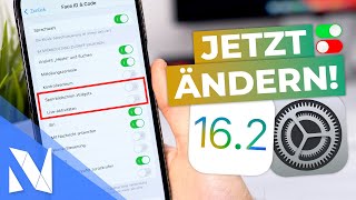 iPhone Einstellungen mit iOS 16.2, die du SOFORT ändern solltest! | Nils-Hendrik Welk