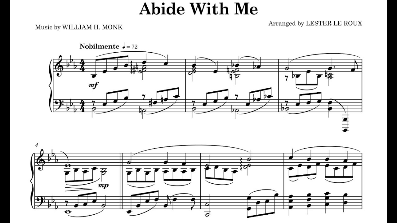 Abide With Me | Advanced Piano Arrangement | Piano Instrumental