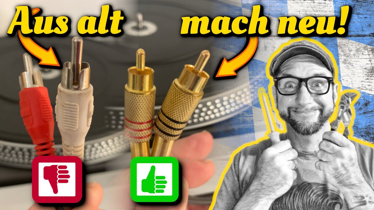 🛠️ HOW TO Cinch Stecker am PLATTENSPIELER wechseln! 
