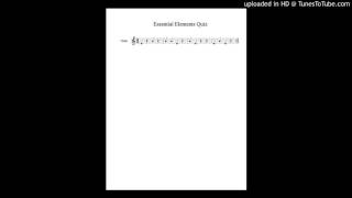 009 - Essential Elements Quiz