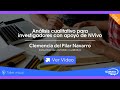 Taller virtual: Análisis cualitativo para investigadores con apoyo de NVivo