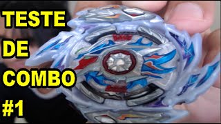 Primeiro teste de COMBO - RAGE HELIOS 2 ZONE'+Z. 3A vs 3 outros COMBOS ベイブレードバースト