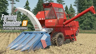 FS19 Timelapse #05  Уборка кукурузы, зерновых