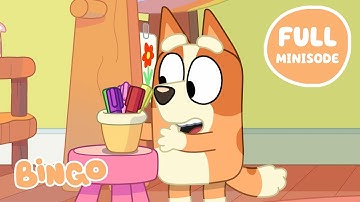 Bingo and Bluey Design a Tattoo! 🦄 🧡 | Bluey and Bingo Drawing 🖍️ | Bingo - Official Channel