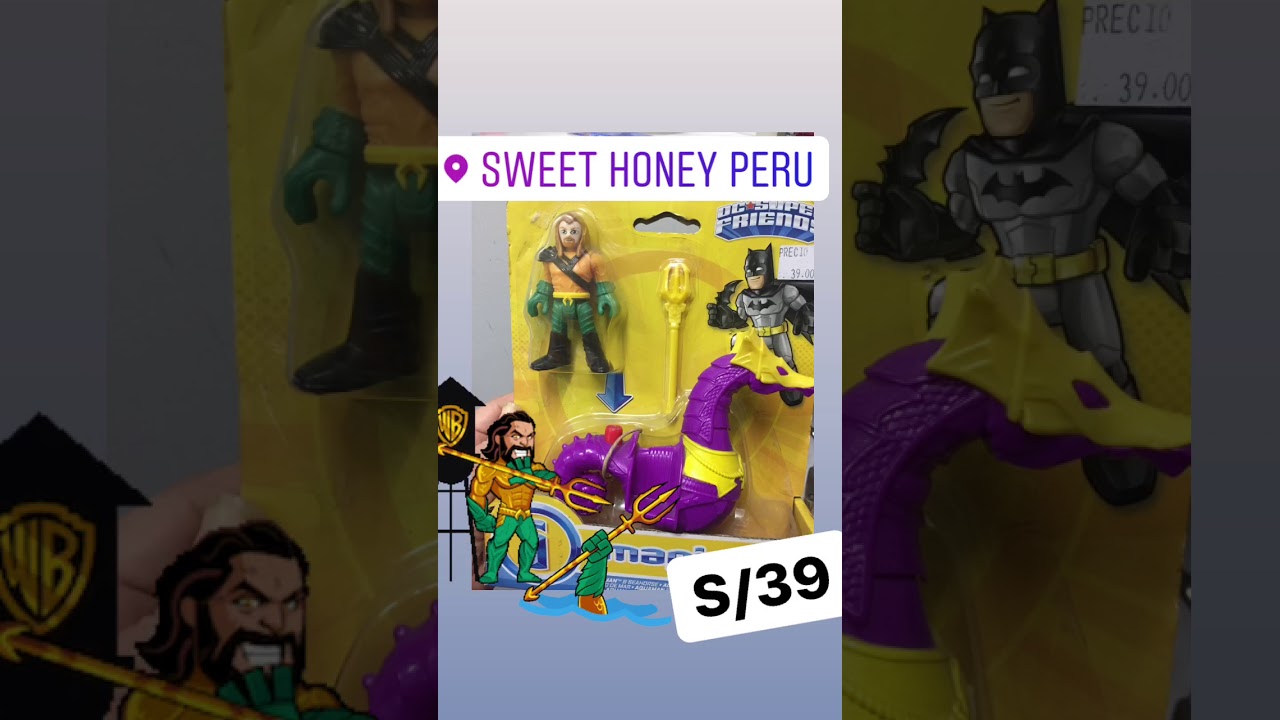 Imaginext - DC - Aquaman - Super Friends - Fisher Price - Super Amigos - Mattel DTP69 / DTP70