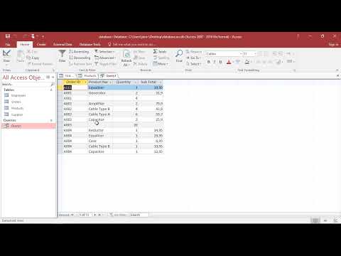 SQL in MS Access - Other Types of Joins using LEFT, RIGHT and OUTER JOIN