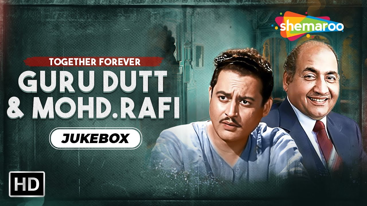 Best of Guru Dutt & Mohd.Rafi | Evergreen Old Bollywood Songs | Non -Stop Video Jukebox