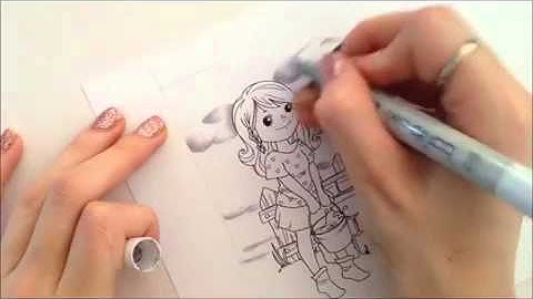Kit and Clowder   Copic Tutorial   Sky and Clouds 360p