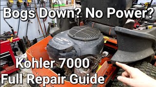 How To Diagnose & Repair Kohler 7000 Engine That Bogs Down, Has Loss Of Power Or No Power Under Load