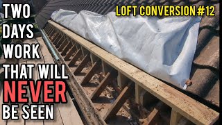 all the prep work for building a loft dormer. loft conversion #12