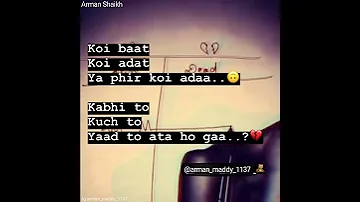 Very sad WhatsApp status video 💔 Heart Touching 💔 new sad WhatsApp status 💘 Miss you Jaan