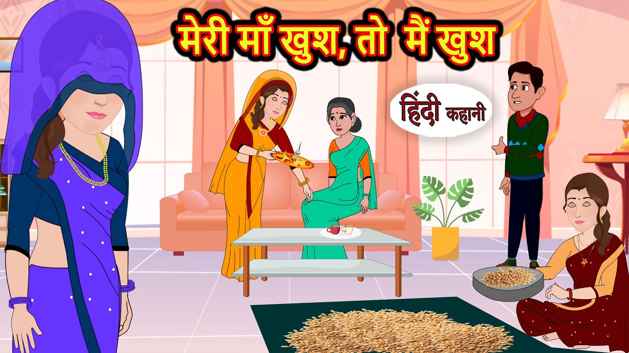 मेरी माँ खुश, तो  मैं खुश | Bedtime Story | Stories in Hindi | Fairy Tales | Moral Stories | Funny