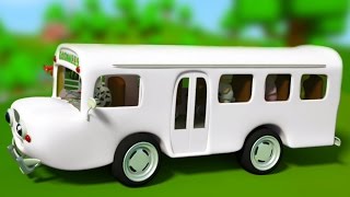 Ruote del bus | compilazione 3D per i bambini | rima vivaio | Wheels on the Bus | 3D compilation