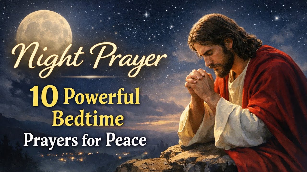 Night Prayer | End Your Day With God | 10 Powerful Bedtime Prayers for Peace