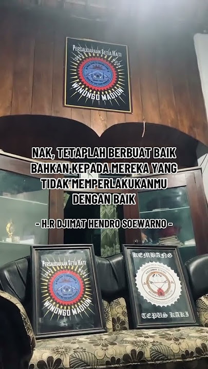 Dawuh BPK.HR.DJIMAD HENDRO SOEWARNO ( BPK.PENGASUH PSHW)    #pshwtm