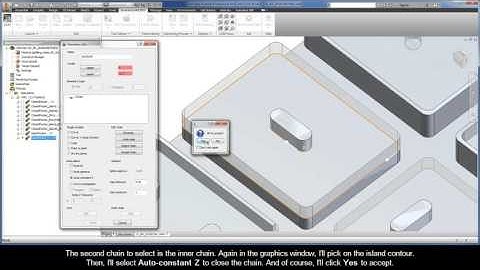 InventorCAM iMachining Getting Started - 2D Geometries: Open pockets