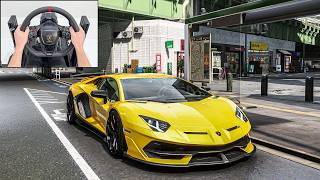 Lamborghini Aventador SVJ | Forza Horizon 6 | Steering Wheel Gameplay screenshot 2