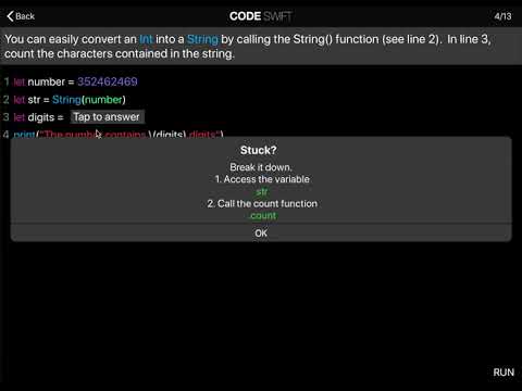 Learn Swift: Convert Int into String (Chapter 15 Lesson 4)