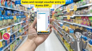 Sales And Receipt Voucher Entry In Kontoerp