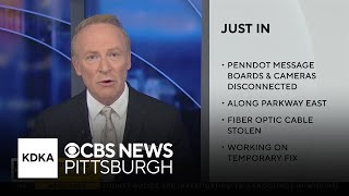 PennDOT message boards on Parkway East offline due to theft