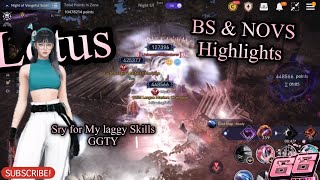 Athlete Statistics Black Desert Mobile 🌸Lotus🌸 BS and NOVS Highlights, Before 10 Keys come, GGTY🌸