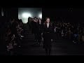 Models and Designer on the runway for the Ann Demeulemeester Fashion Show in Paris