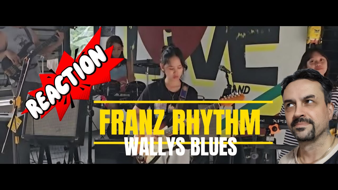 FRANZ RHYTHM Wally's Blues  JDCBand (Chen guitar cover) REACTION