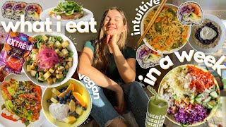 what I eat in a week - vegan + realistic + easy ( many gluten free recipes )