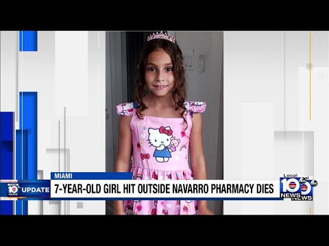 Family mourns 7-year-old girl struck by car outside Miami pharmacy