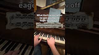 When Bach wanted to show off