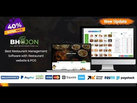 Best Restaurant Management Software With Restaurant Website - YouTube