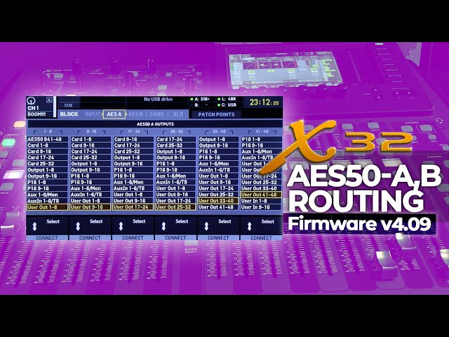 Using AES50 to Send and Receive Audio on x32 W/Stage Boxes - YouTube