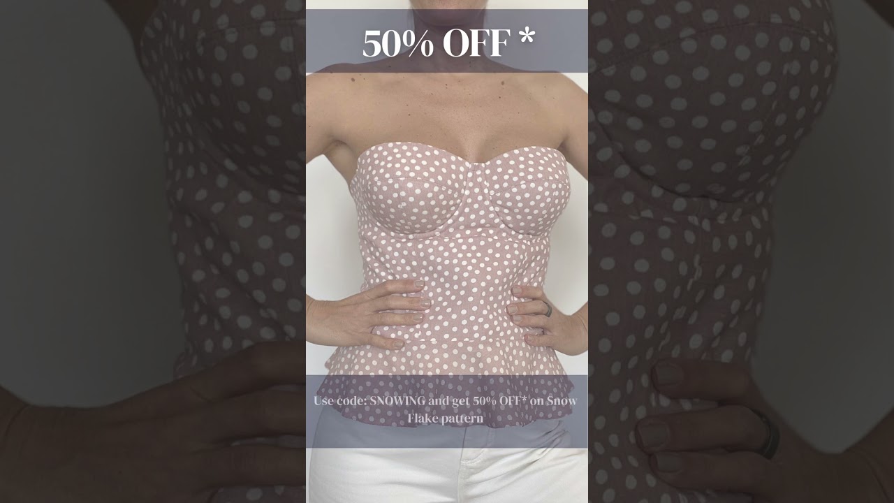 𝟱𝟬% 𝗢𝗙𝗙 on Snow Flake Underwire Bikini and Bra pattern