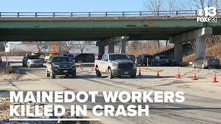 Two Mainedot Workers Killed In Crash On I-95 In Waterville