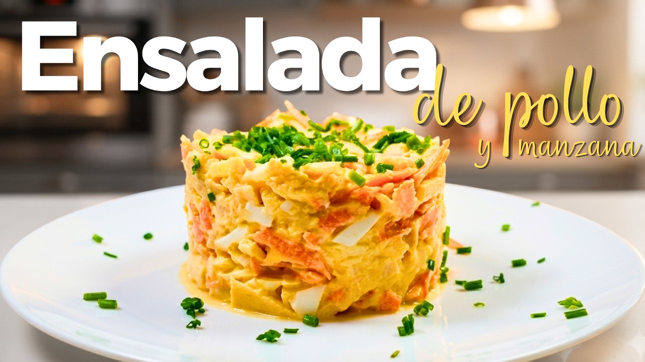 ENSALADA de POLLO 🥗 Receta SALUDABLE para DIABETES (Fácil y Cremosa)