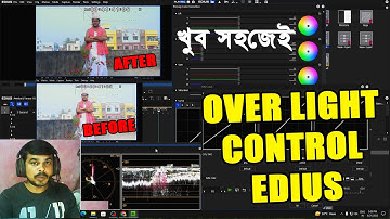 Edius Background over lights Control | Over Light Control Edius | edius color Correction tutorial