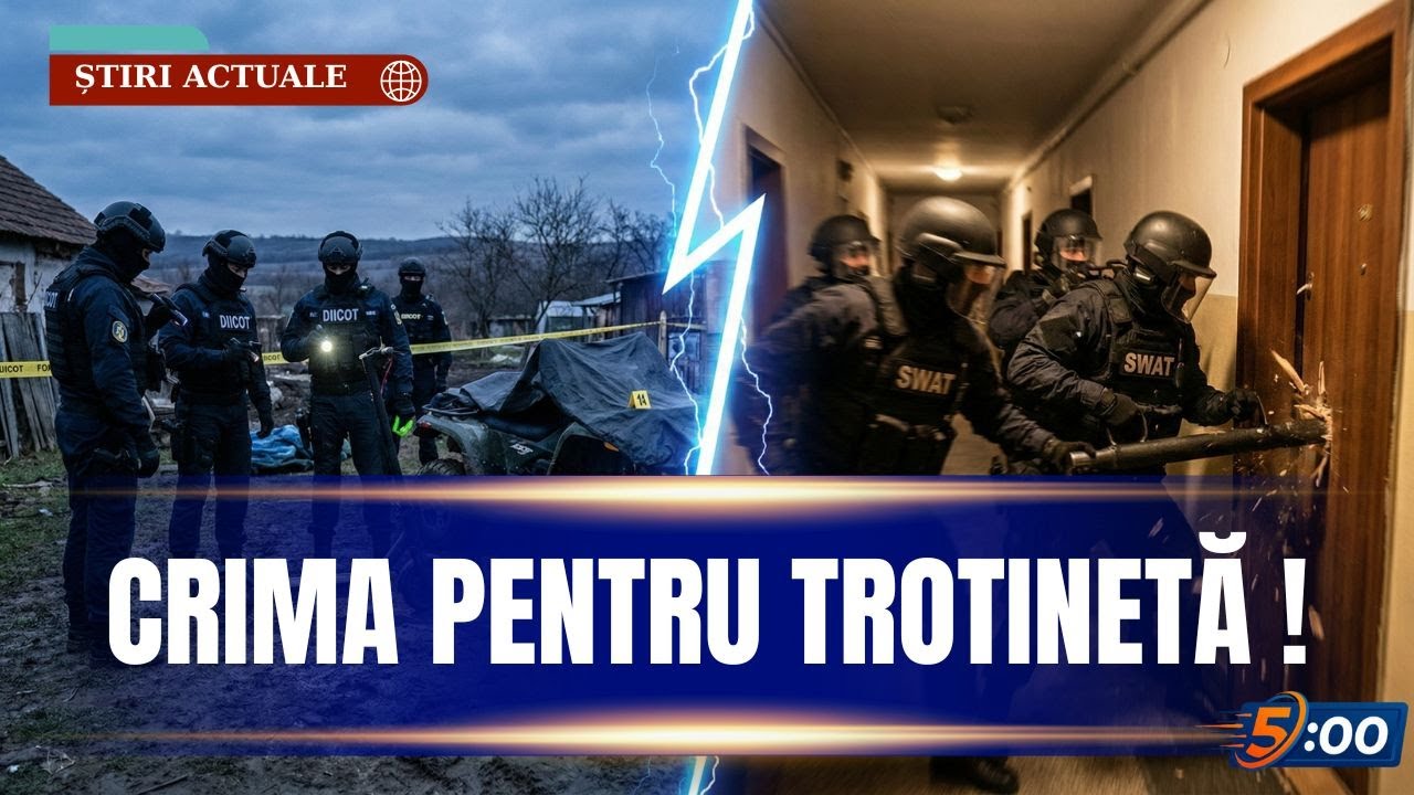 5 MINUTE ÎN URMĂ! CRIMA PENTRU TROTINETĂ! Mascații DIICOT au descins la înmormântare