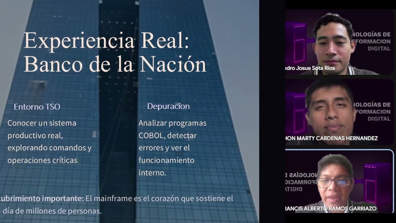 Talento Joven SanMarquino ingresando a mundo IBM Z - Mainframe.