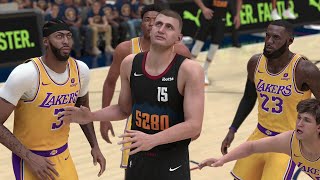 Los Angeles Lakers vs Denver Nuggets | NBA Playoffs 2024 Game 2 Full Game Highlights (NBA 2K24 Sim)