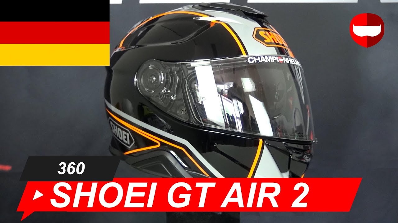 Shoei GT-AIR 2 Panorama TC-8 Helm - ChampionHelmets.com - YouTube