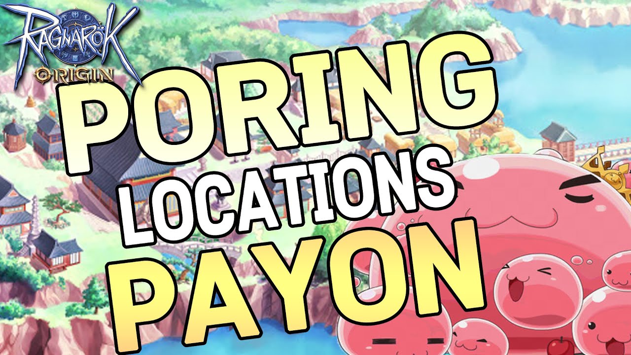 Payon Ragnarok Ragnarok Origin Korea Poring Location in Payon Ragnarok Origin Beginner ...