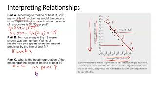 SAT Data Analysis and Problem Solving Lesson 8 Interpreting Relationships